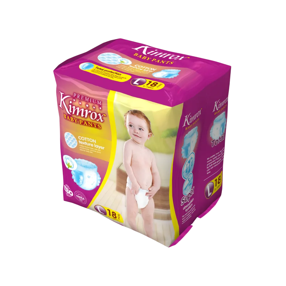 Baby Pant Diapers 18pcs Large (9 Kg-14 Kg) - Image 2
