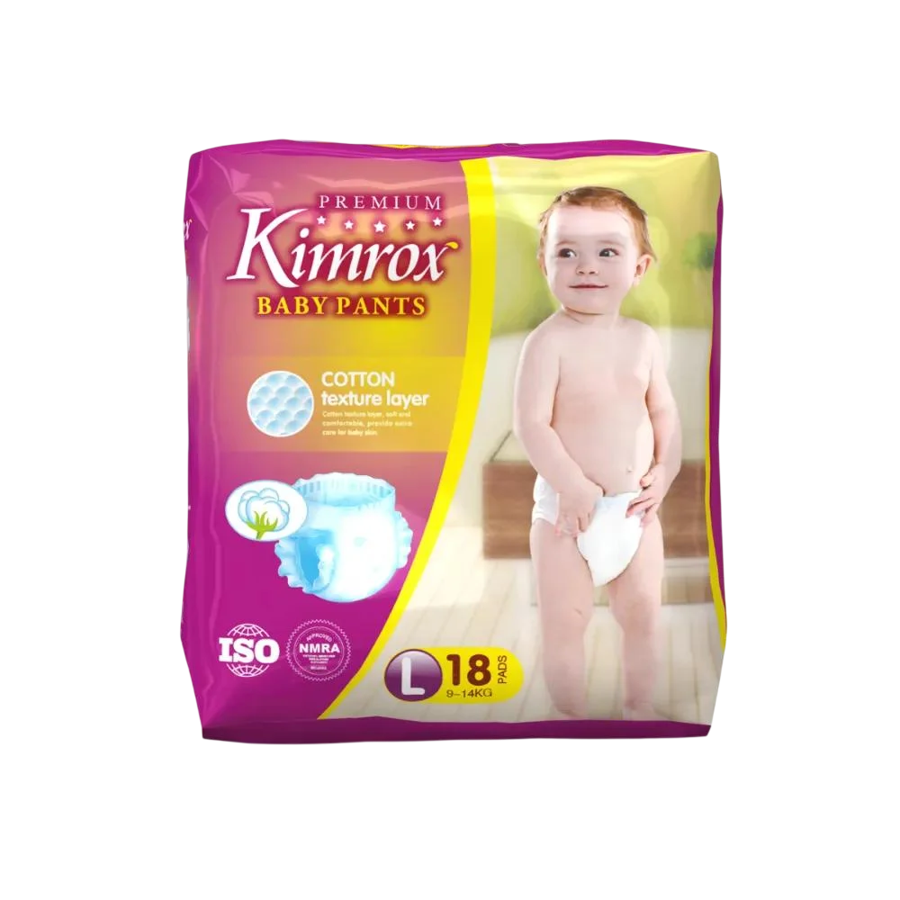 Baby Pant Diapers 18pcs Large (9 Kg-14 Kg)